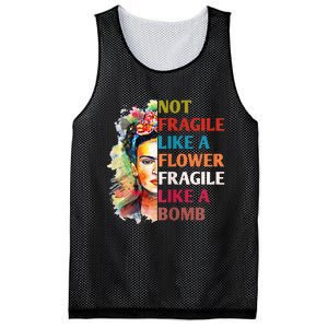 Not Fragile Like A Flower Fragile Like A Bomb For Mesh Reversible Basketball Jersey Tank