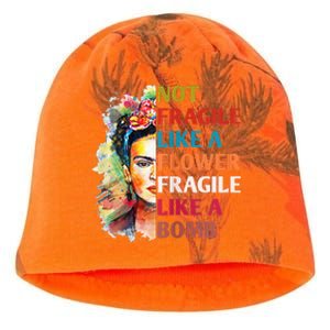 Not Fragile Like A Flower Fragile Like A Bomb For Kati - Camo Knit Beanie