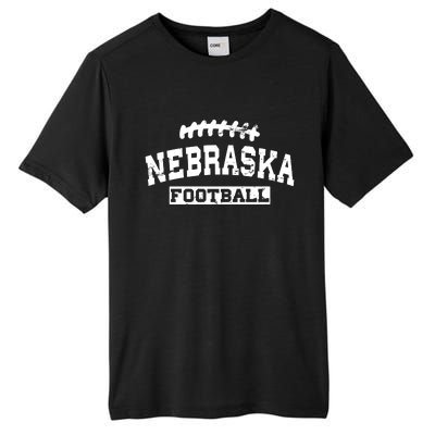 Nebraska Football Lace Logo Tall Fusion ChromaSoft Performance T-Shirt