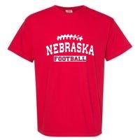 Nebraska Football Lace Logo Garment-Dyed Heavyweight T-Shirt