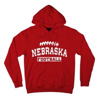 Nebraska Football Lace Logo Hoodie