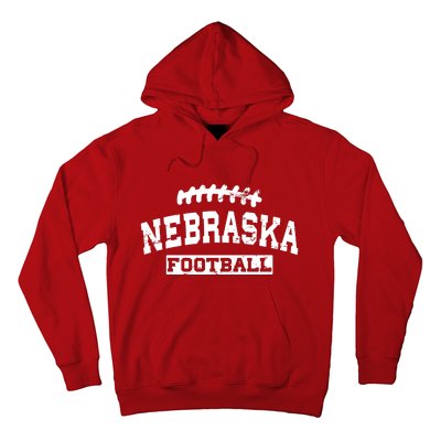 Nebraska Football Lace Logo Hoodie