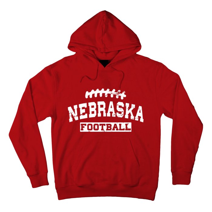 Nebraska Football Lace Logo Hoodie