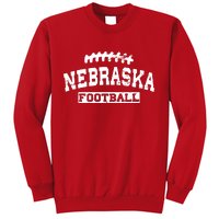 Nebraska Football Lace Logo Sweatshirt