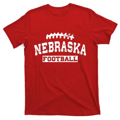 Nebraska Football Lace Logo T-Shirt