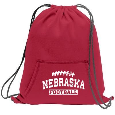 Nebraska Football Lace Logo Sweatshirt Cinch Pack Bag