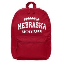 Nebraska Football Lace Logo 16 in Basic Backpack