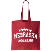 Nebraska Football Lace Logo Tote Bag