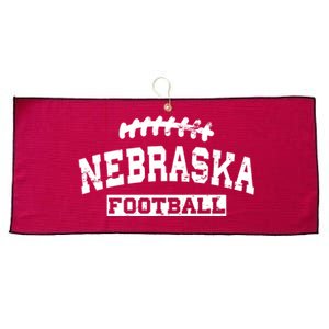 Nebraska Football Lace Logo Large Microfiber Waffle Golf Towel