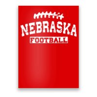 Nebraska Football Lace Logo Poster