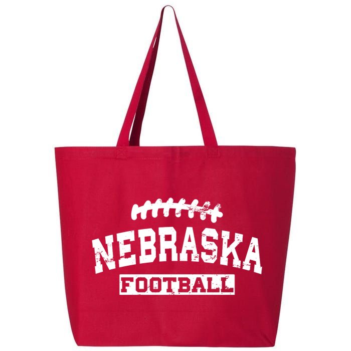 Nebraska Football Lace Logo 25L Jumbo Tote