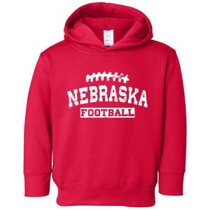 Nebraska Football Lace Logo Toddler Hoodie