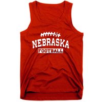 Nebraska Football Lace Logo Tank Top