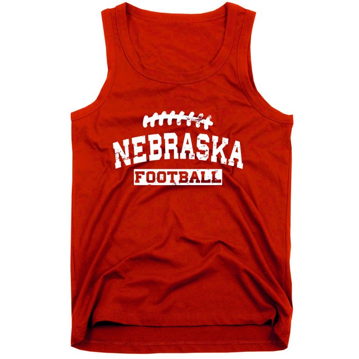 Nebraska Football Lace Logo Tank Top