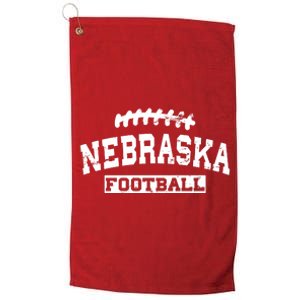 Nebraska Football Lace Logo Platinum Collection Golf Towel