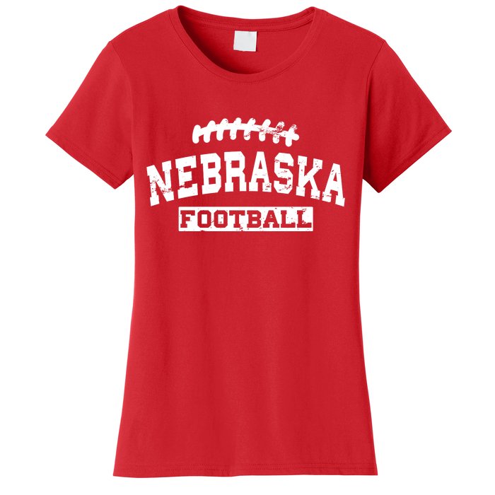 Nebraska Football Lace Logo Women's T-Shirt