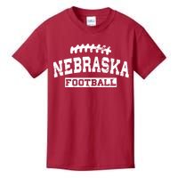 Nebraska Football Lace Logo Kids T-Shirt