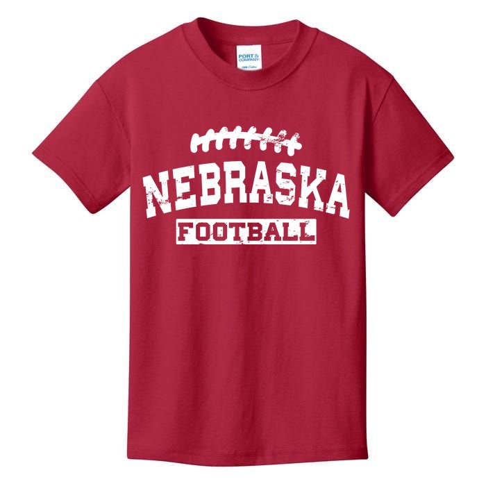 Nebraska Football Lace Logo Kids T-Shirt