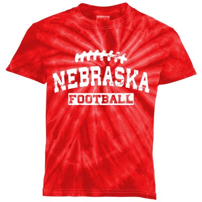 Nebraska Football Lace Logo Kids Tie-Dye T-Shirt