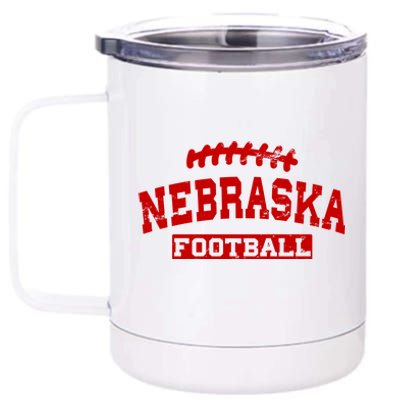 Nebraska Football Lace Logo 12 oz Stainless Steel Tumbler Cup