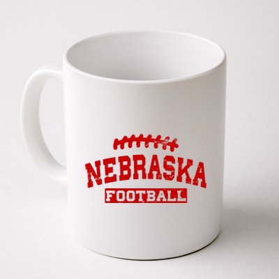 Nebraska Football Lace Logo Coffee Mug