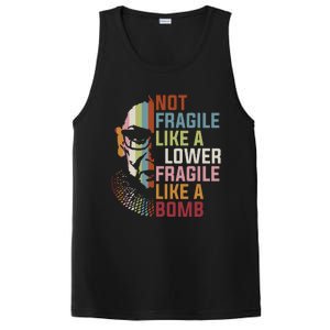 Not Fragile Like A Flower But A Bomb Ruth Bader Rbg Feminist PosiCharge Competitor Tank