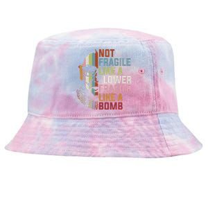 Not Fragile Like A Flower But A Bomb Ruth Bader Rbg Feminist Tie-Dyed Bucket Hat