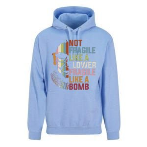 Not Fragile Like A Flower But A Bomb Ruth Bader Rbg Feminist Unisex Surf Hoodie