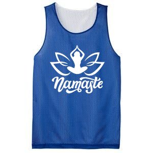 Namaste Flower Lotus Yoga Cute Gift Mesh Reversible Basketball Jersey Tank