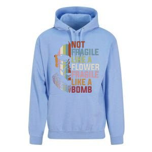 Not Fragile Like A Flower But A Bomb Ruth Bader Rbg Feminist Gift Unisex Surf Hoodie