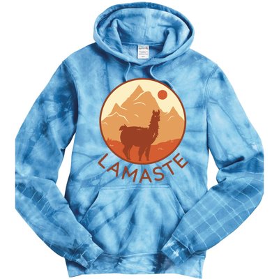 Namaste Funny Llama Yoga Tie Dye Hoodie