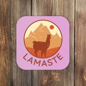 Namaste Funny Llama Yoga Coaster