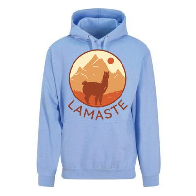 Namaste Funny Llama Yoga Unisex Surf Hoodie