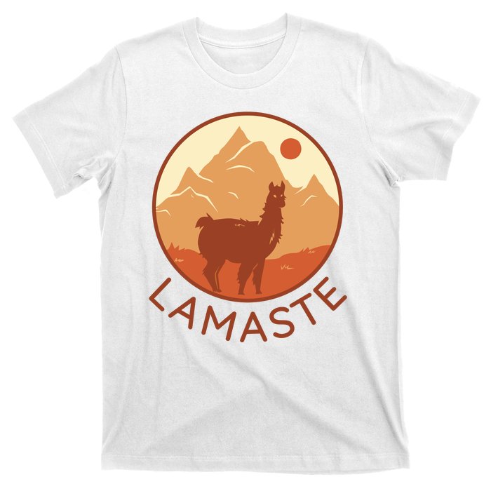 Namaste Funny Llama Yoga T-Shirt