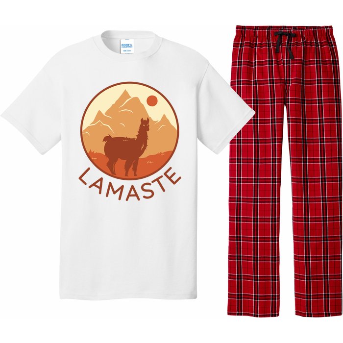 Namaste Funny Llama Yoga Pajama Set