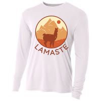 Namaste Funny Llama Yoga Cooling Performance Long Sleeve Crew