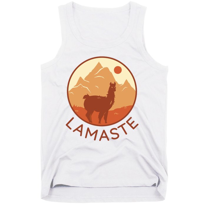 Namaste Funny Llama Yoga Tank Top