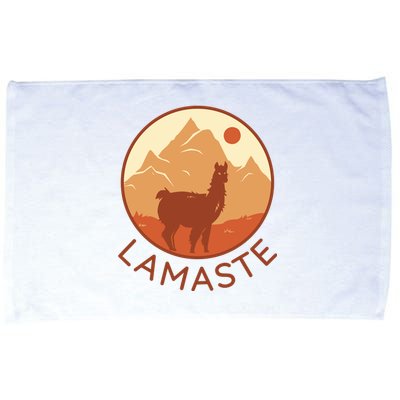 Namaste Funny Llama Yoga Microfiber Hand Towel