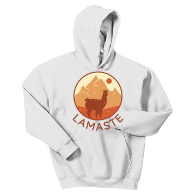 Namaste Funny Llama Yoga Kids Hoodie