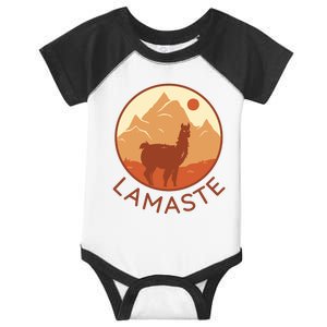 Namaste Funny Llama Yoga Infant Baby Jersey Bodysuit