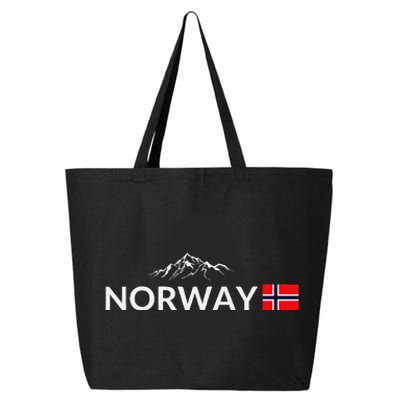 Norway Flag Mountain Outdoor Trip In Norway 25L Jumbo Tote