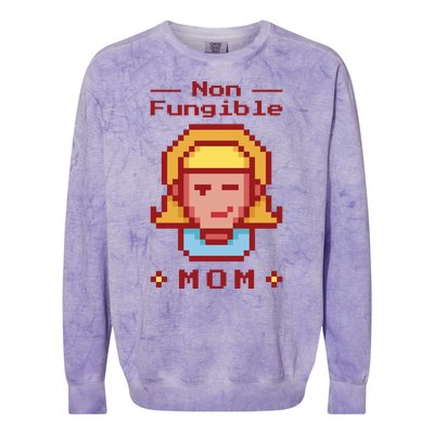 Non Fungible Mom NFT Colorblast Crewneck Sweatshirt