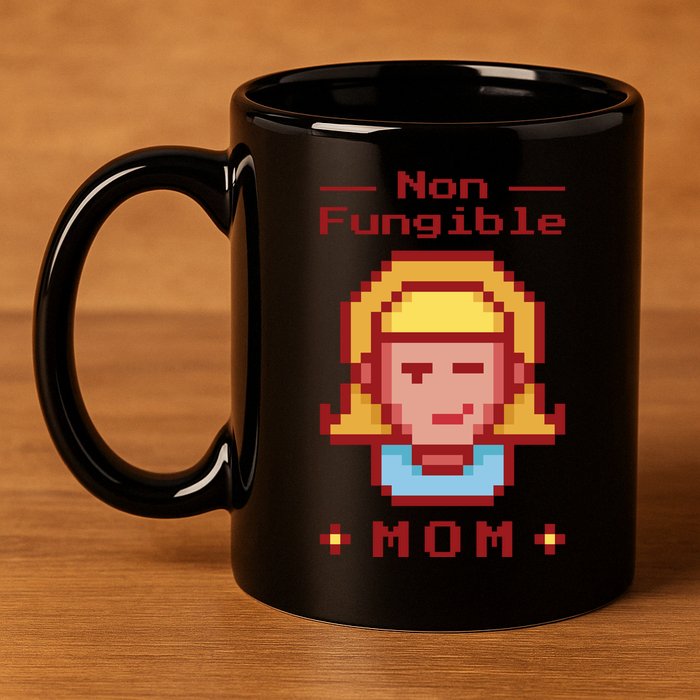 Non Fungible Mom NFT 11oz C Handle Ceramic Mug