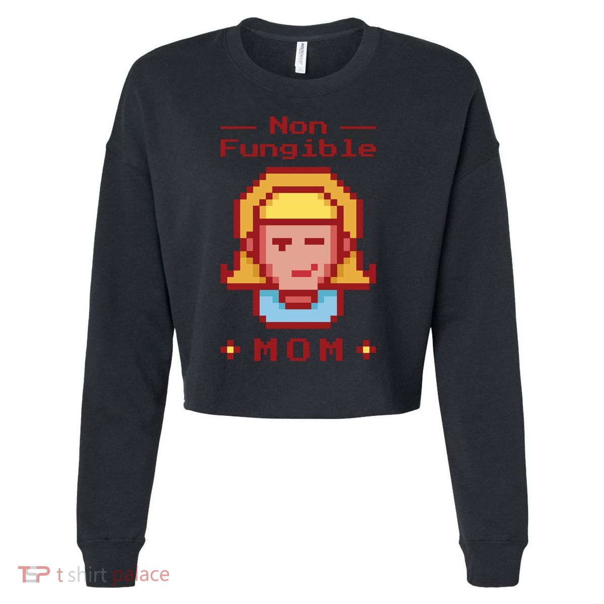 Non Fungible Mom NFT Cropped Pullover Crew