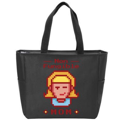 Non Fungible Mom NFT Zip Tote Bag
