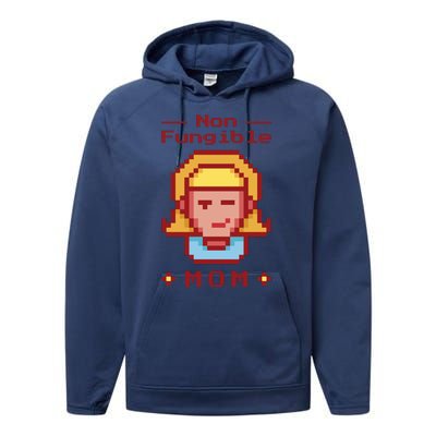 Non Fungible Mom NFT Performance Fleece Hoodie