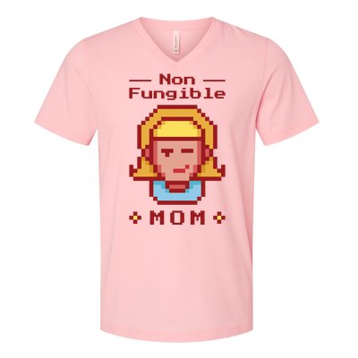 Non Fungible Mom NFT V-Neck T-Shirt