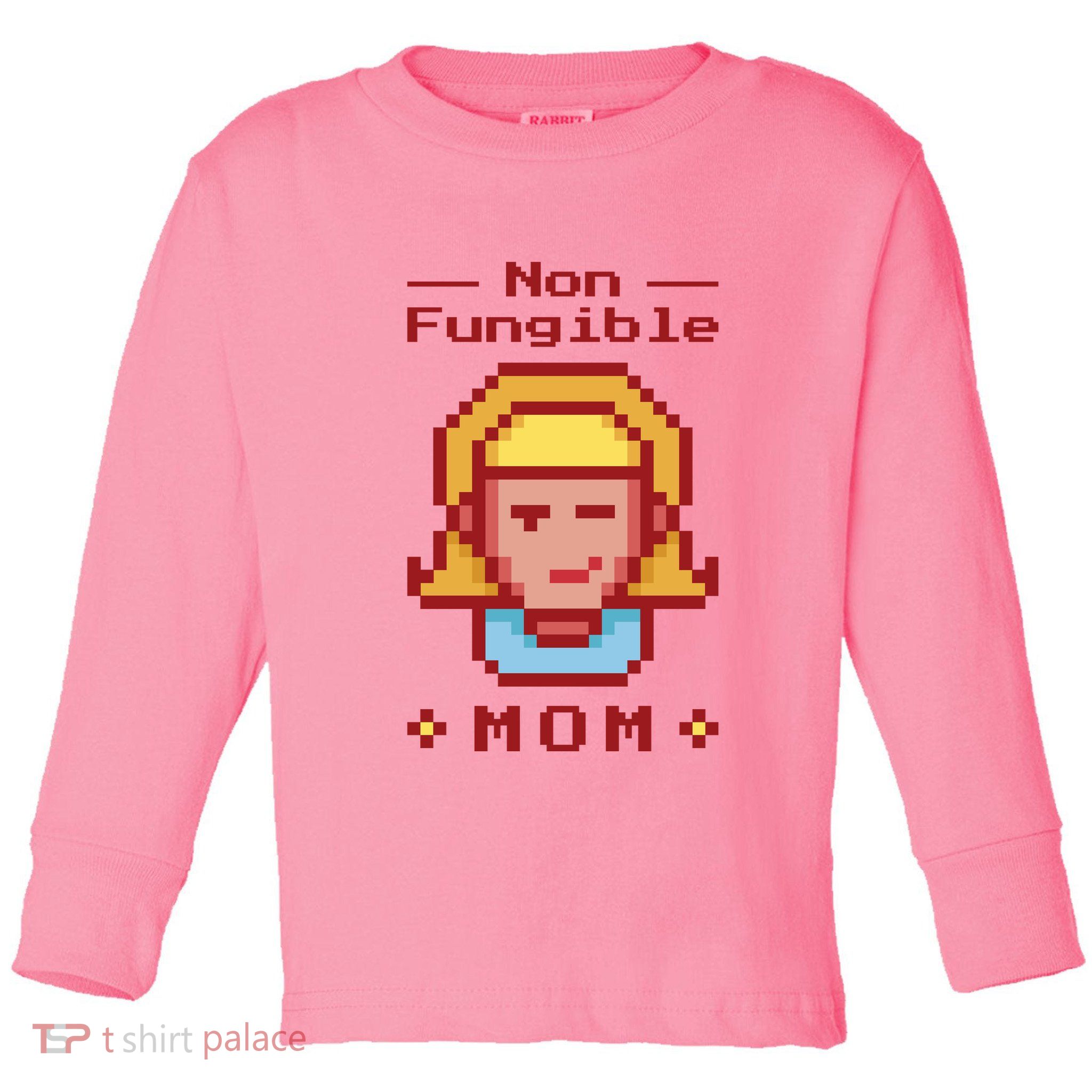 Non Fungible Mom NFT Toddler Long Sleeve Shirt