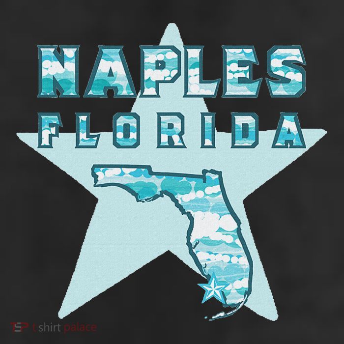Naples Florida Map Souvenir Design Teal Cool Comfort Performance Bucket Hat