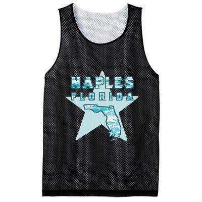 Naples Florida Map Souvenir Design Teal Mesh Reversible Basketball Jersey Tank